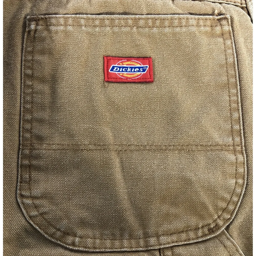 Dickies Carpenter Pants Mens‎ 42x30 Brown Excellent Duck Canvas Utility Workwear